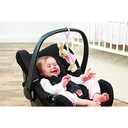 Rainbow Designs PO1452 Beatrix Potter Flopsy Jiggle Attachable Peter Rabbit Pram Toy,Pink