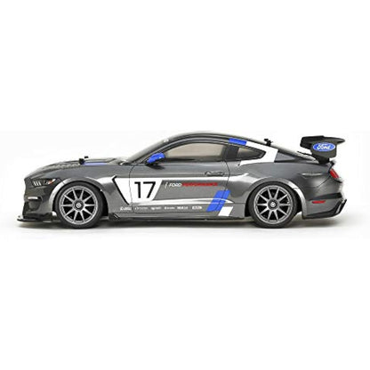 TAMIYA Ford 58664 1:10 RC Mustang GT4 TT-02 Remote Controlled Car/Vehicle Model Building Kit Hobby Assembly, Grey