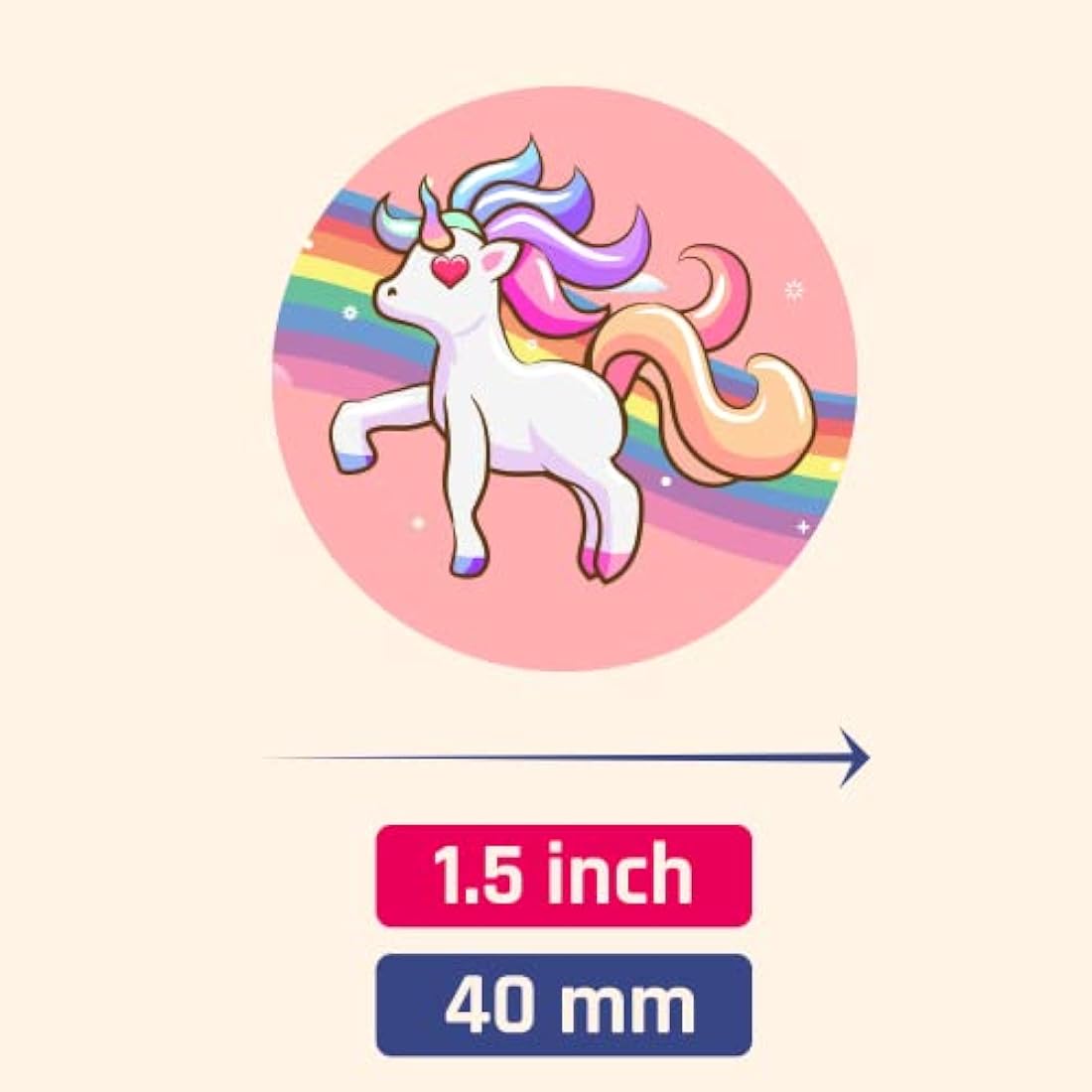 Unicorn Stickers Set - 10 Designs, 20 Sheets, 200 Stickers