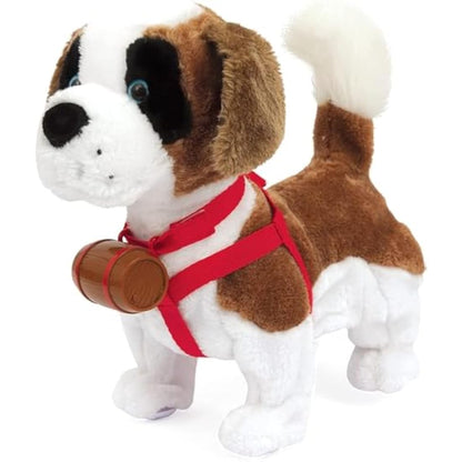 Giochi Preziosi Emotion Pets MTM2300 Samby Soft Toy St Bernard Soft Toy for Children From 3 Years Old, MTM2300