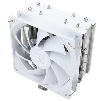 Thermalright Assassin X 120 SE White CPU Cooler, 4×6mm Heat Pipes, 120mm PWM Quiet Fan CPU Air Cooler With S-FDB Bearing, AGHP Technology, For AMD AM4 AM5/Intel 1700/1150/1151/1200(AX120SE WHITE)