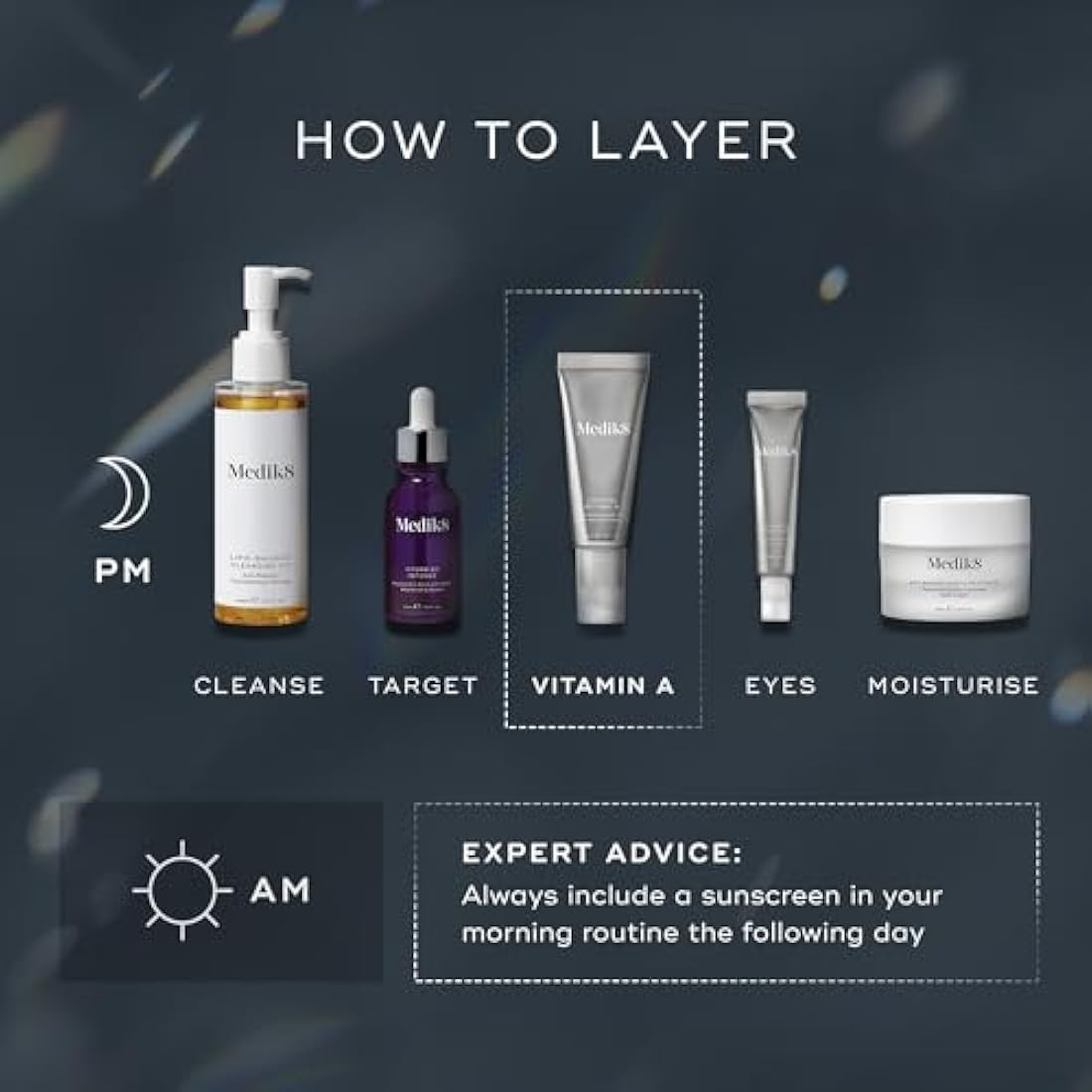 Medik8 Crystal Retinal 10 - Age-Defying Retinal Night Serum - Improves Wrinkles & Skin Firmness- 0.1% Retinal Strength - 11x Faster than Retinol - For Advanced Vitamin A Users - 30ml