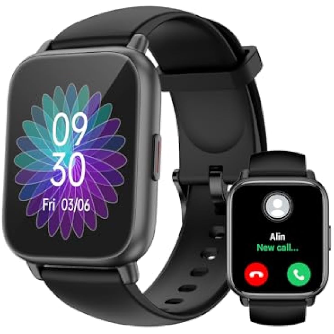 RUIMEN Smart Watch Answer Dial Call,Smart Watches for Women Men HD Touch Screen Fitness watch with SpO2-Monitor Heart Rate Sleep Monitor Pedometer Watch Multi Sports Mode for Android iOS