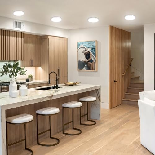 [ 4 Pack] 15W 1800LM LED Ceiling Light, Bathroom Lights Ceiling 3000K/4000K/6500K, IP44 Waterproof, Ultra Thin Round Flush Ceiling Light for Bedroom,Kitchen, Living room,Toilet,Utility Room 18cm