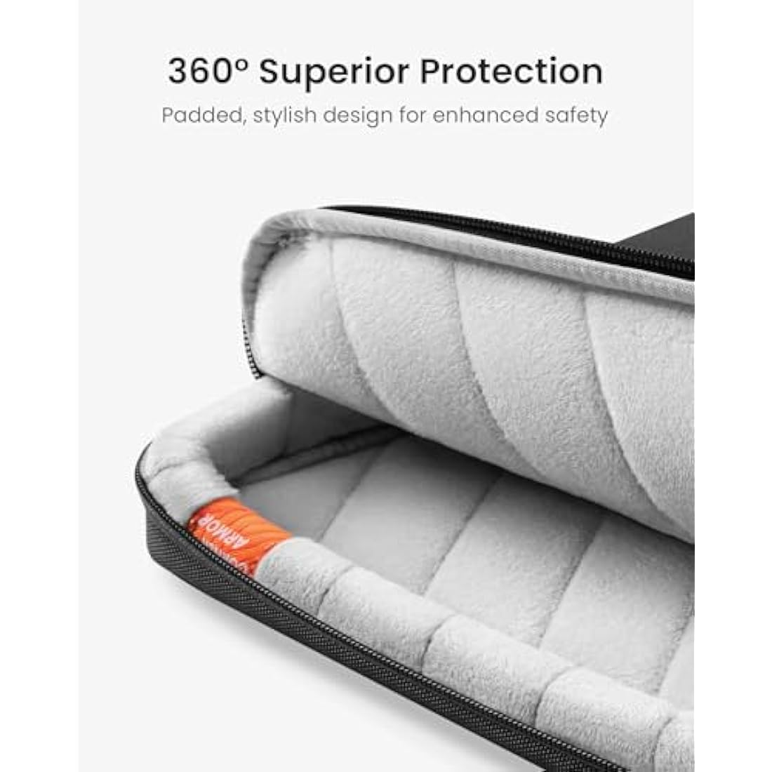 tomtoc Rugged Laptop Bag 16 Inch for Macbook Pro M4/M3/M2/M1, 360° Protective Waterproof Shoulder Bag Laptop Carrying Case Sleeve With Space for Charger & Mouse, Daily Commuting Essential