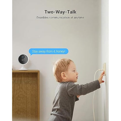 EZVIZ Battery Camera Indoor Wireless, 512GB Storage No Subscription, Alexa Google Compatible, No Plug-in, App Control, Security Camera, 1080P, Motion & Human Detection, Night Vision, Two Way Audio-CB1