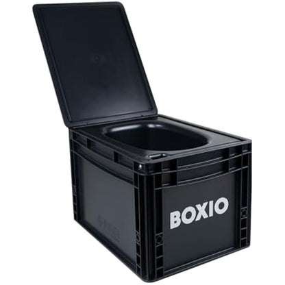 BOXIO Portable Toilet - Convenient Camping Toilet! Compact, Safe, and Personal Composting Toilet with Convenient Disposal for Camping, RVing, Boating, Road Trips and Other Recreational Activities