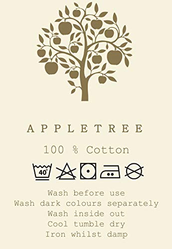 Appletree Leda-100 Duvet Cover Set, Cotton, King, Grey & Ochre