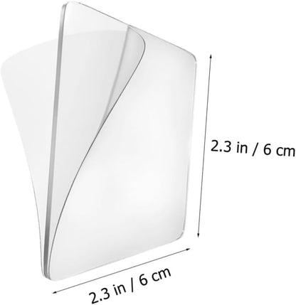 10Pcs Transparent Wall Mounted Replacement Sticky Pads for Kitchen Bathroom Shower Caddy Organizer Rack Holder Nail Free Adhesive Hooks Bathroom