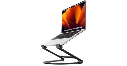 Twelve South Curve Flex Laptop Stand, MacBook Stand - Ergonomic, Portable, Aluminum Laptop Holder, Laptop Cooling Stand, Adjustable Height & Angle,