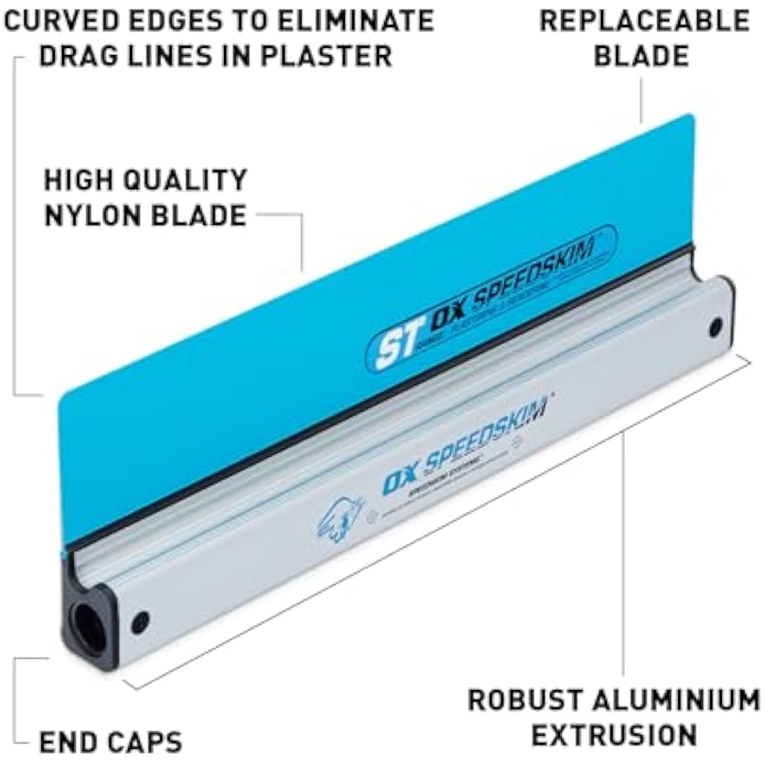 OX Speedskim Semi Flexible Plastering Rule - ST 600mm