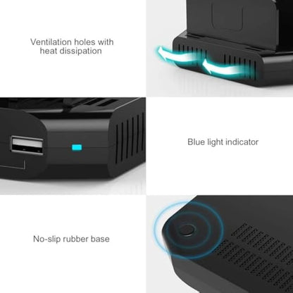 Alxum 60W 10 Ports USB Charging Station for Multiple Devices, Multi USB Charger Station with 5V/2.4A Output for Phone, Tablet and More