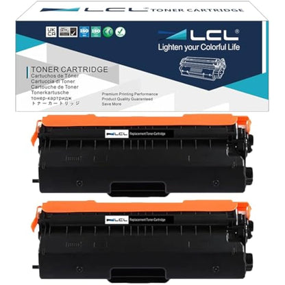LCL Compatible Toner Cartridge TN-421 TN-423 TN421 TN423 TN423BK TN-423BK 6500Pages (2PK Black) Replacement for Brother MFC-L8900CDW HL-9310 HL-L9310CDW MFC-L9570 MFC-L9570CDW HL-L8260CDW HL-L8360CDW