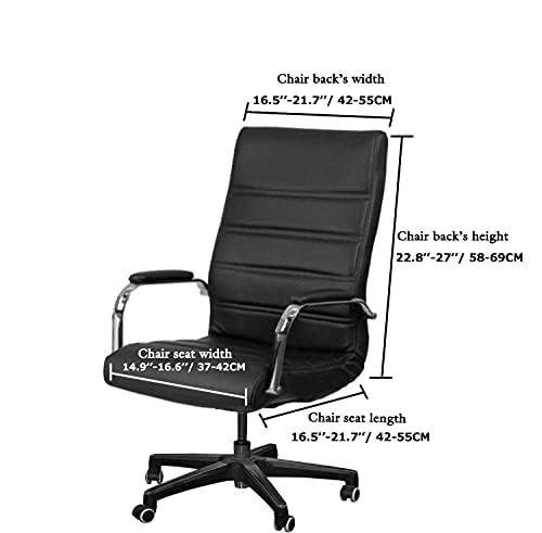 Bestenrose Velvet Office Chair Cover Stretch Computer Desk Armchair Covers