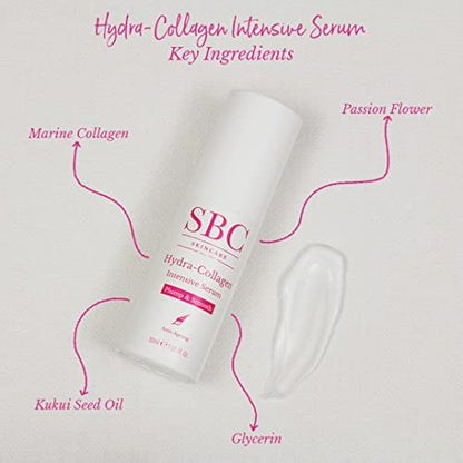 SBC Skincare Hydra-Collagen Intensive Serum - 30ml | Anti-Ageing Serum | Intensive Serum For Mature, Sensitive Or Dry Skin | Gluten Free