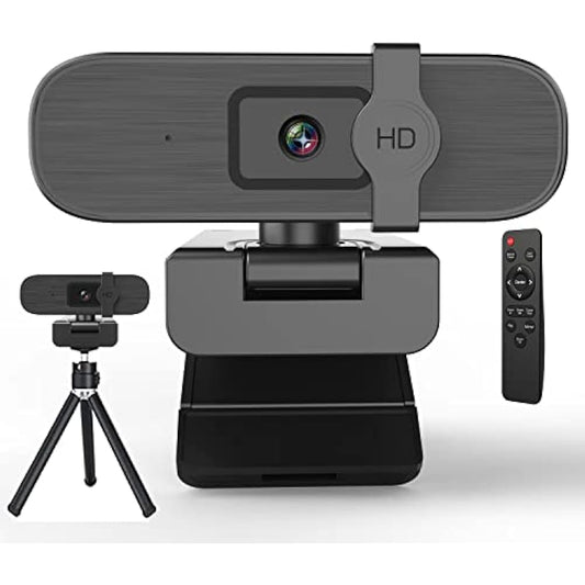 Nolansend 4K Webcam for PC, Auto-zoom,with remote control,Privacy Cover, White Balance, Webcam with Microphone, Plug & Play, 4K Web Camera for Laptop/Desktop, Video Calling,Conferencing