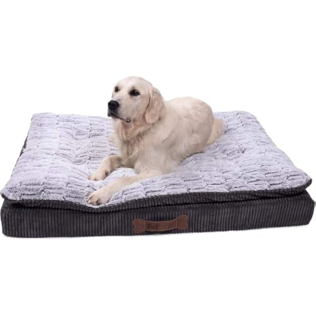 Petface Ultimate Luxury Memory Foam Bed,Grey,Medium