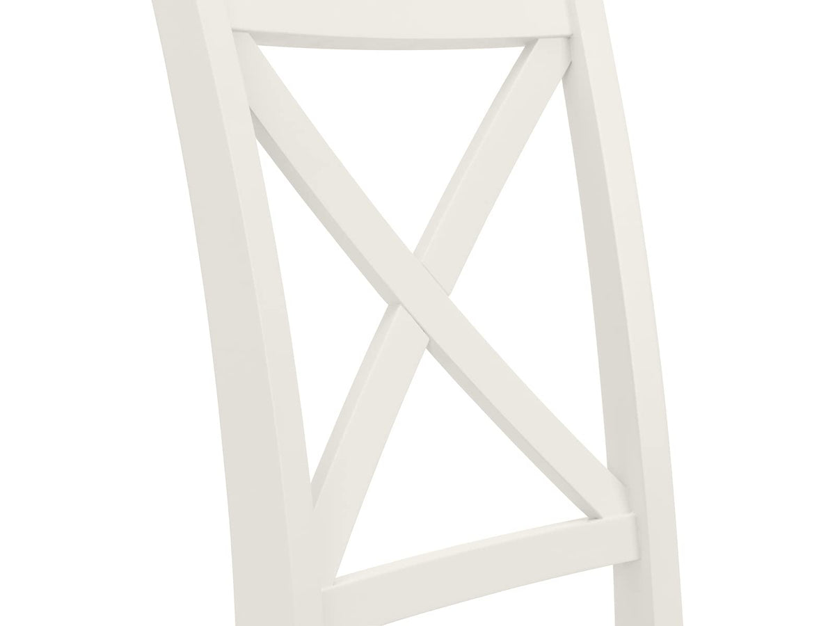 Julian Bowen Provence Dining Chairs, Set of 2, Ivory - H98 x W58 x D48cm