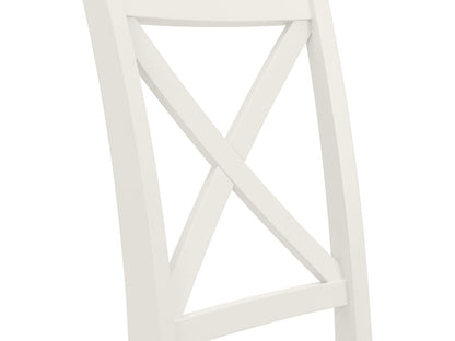 Julian Bowen Provence Dining Chairs, Set of 2, Ivory - H98 x W58 x D48cm