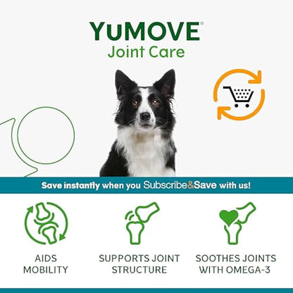 YuMOVE Joint Supplement for Working Dogs, Joint Care, Essential Dog Hip and Joint Aid with Glucosamine, Chondroitin, Green Lipped Mussel, All Ages and Breeds, 480 Tablets