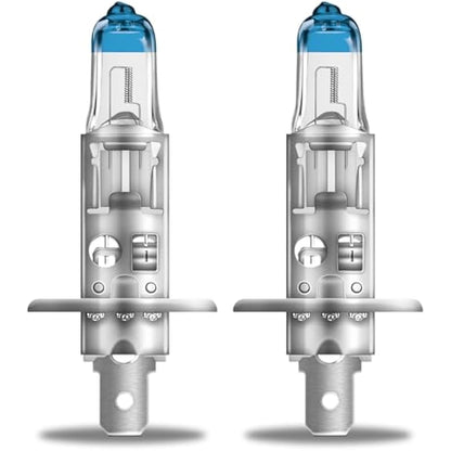 OSRAM Night Breaker Laser H1, Next Generation, plus 150 percent More Brightness, Halogen Headlamp, 64150NL-HCB, 12 V, Passenger Car, Duo Box (2 lamps)