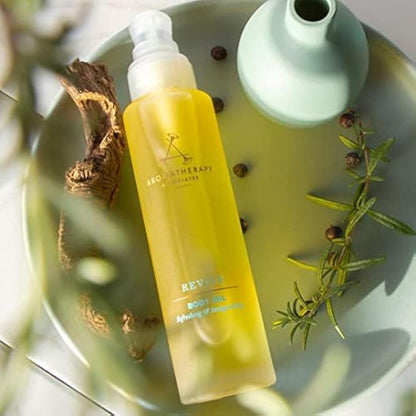 Aromatherapy Associates Body Oil 100 ml - Massage Oil with Juniper Berry, Grapefruit & Rosemary, Home Spa Luxury Body Treatment, Long Lasting & Mood-boosting Fragrance, Natural Ingredients