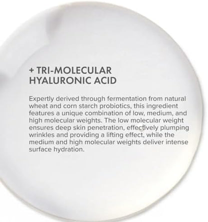 The Organic Pharmacy Hyaluronic Acid Serum 30ml - Hydrating, 0.2% triple-molecular weight Hyaluronic Acid, Plump Fine Lines and Wrinkles, 98.3% Organic, 99.1% Natural