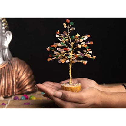 Crystal Tree for Home Decorations Crystals and Healing Stones Witchy Room Crystal Decor Tree Crystal Gifts Gem Tree Christmas Tree Stands for Real Tree… (Multi_Agate_Tree)