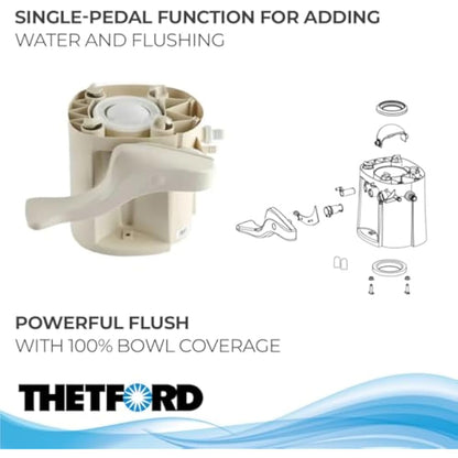 Thetford 42138 STYLE 2 TOILET BASE ONLY (Cover is not included)