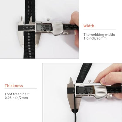 NewDoar UIAA & CE Certified 1 inch Nylon Tubular Webbing Tube/Tubular Climbing Webbing - Heavy Duty Strap for Rescue, Climbing, Harnesses, Rock Work & Firefighting