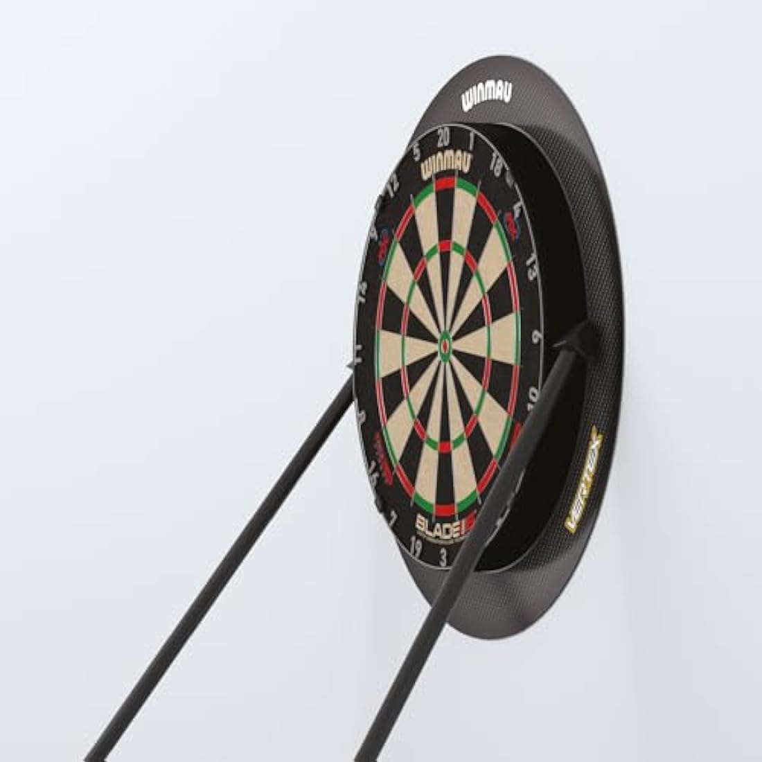 WINMAU Vertex Dart board Stand - Portable, Adjustable & Mount-Free Dartboard Stand System - Professional Darts Accessory - Compatible with All Dartboards