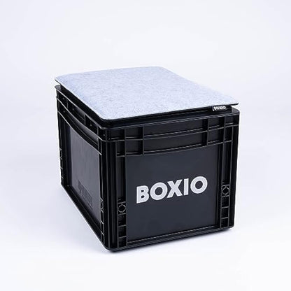 BOXIO - Sit: Pack of 4 - Seat Cushion Felt 40 x 30 cm Toilet Wash Accessories - Camping Accessories - Eurobox Wash Accessories - Felt Cushion Chair Cushion & Chair Pad - Separating Toilet Camping