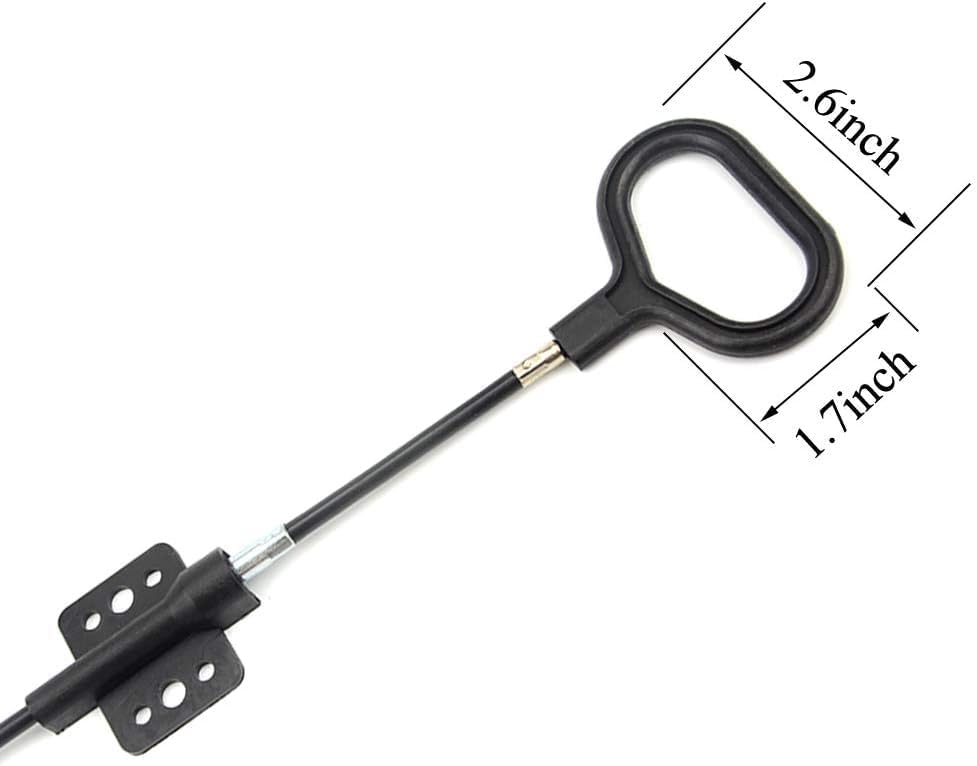 TOVOT 2pcs 38" D-Ring Release Handle Pull Rope Cable Replacement Release Cable for Sofa Chair