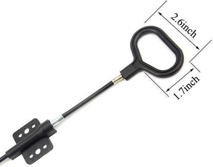 TOVOT 2pcs 38" D-Ring Release Handle Pull Rope Cable Replacement Release Cable for Sofa Chair