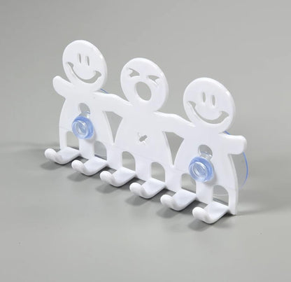 PSL Cute Toothbrush Holders Hooks with Suction Cup Tooth Brush Holder Bathroom Sucker Toothbrush Holder