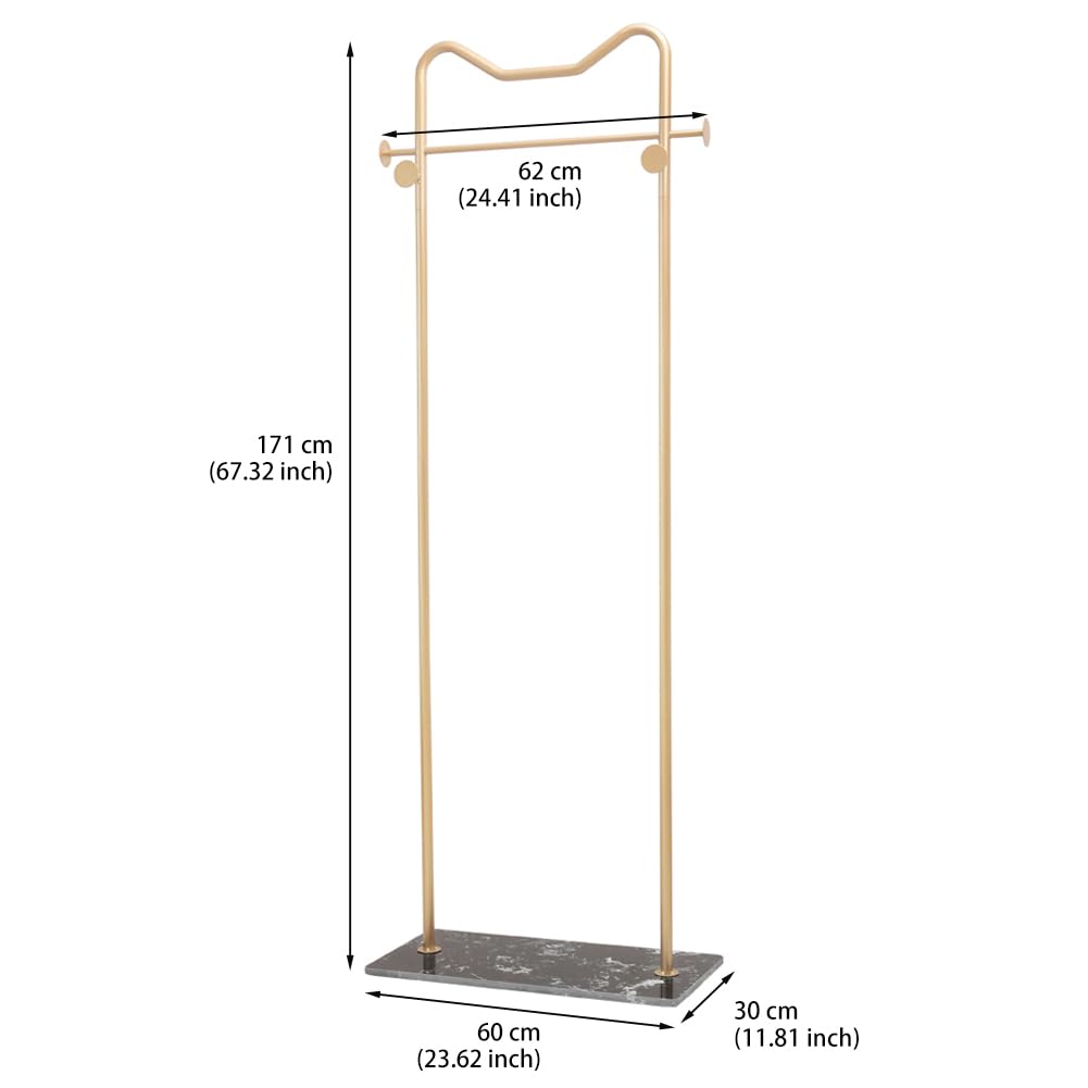 Cre Cra Marble Clothes Rack, Metal Coat Rack, Clothes Rail, Corner Coat Rack, Multifunctional Freestanding Clothes Rack, Clothes Rack