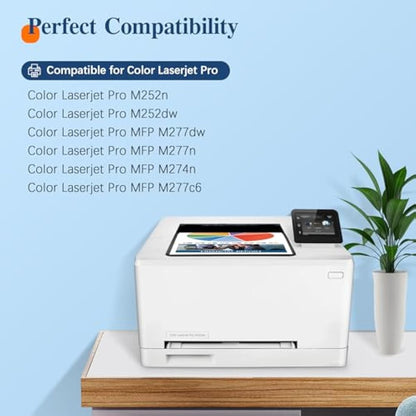 ColorKing Compatible for HP 201X 201A Toner Cartridges Replacement for HP LaserJet Pro M252dw Toner MFP M277n Toner M277dw M274n MFP M252n M277c6 CF400X CF400A CF401X (Black Cyan Yellow Magenta)
