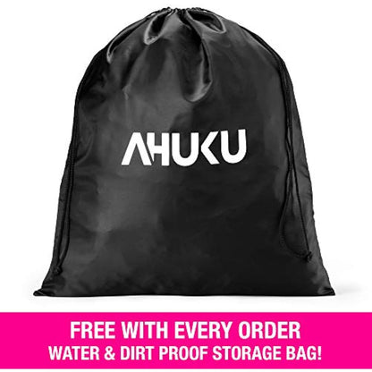 AHUKU Dog Car Seat with Seat Belt and Strong Padded Sides - Waterproof Pet Booster Seat Cover - for Small / Medium Dogs and Puppies