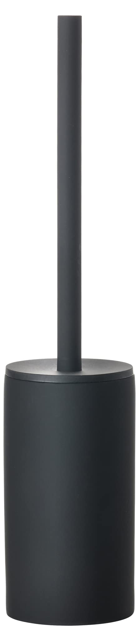 Zone Denmark Solo Toilet Brush, Bathroom Toilet Brush with Holder, Hygienic WC Cleaning Brush, Soft Touch Ceramic and Stainless Steel, Tall Slim