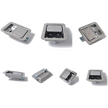 Stainless Steel Trailer RV Travel Lock Anti-Theft Paddle Door Tool Box Lock for Caravan Truck Camp Motorhome Patrol Car