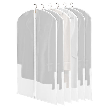 HOTUT 6 PCS Transparent Dustproof Suit Covers Set,60×100CM Garment Bags