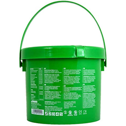 Clinell Universal Cleaning and Disinfectant Wipes Bucket - Pack of 225 - Multi Purpose Wipes, Kills 99.99% of Germs, Effective from 30 Seconds
