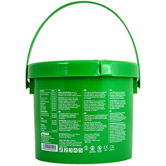 Clinell Universal Cleaning and Disinfectant Wipes Bucket - Pack of 225 - Multi Purpose Wipes, Kills 99.99% of Germs, Effective from 30 Seconds