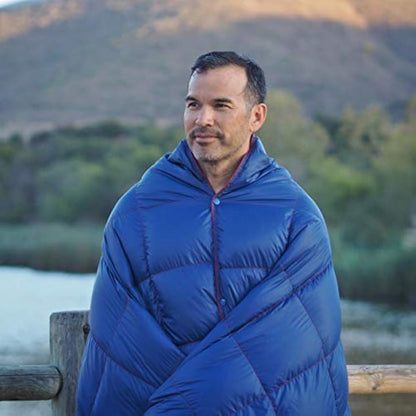 Get Out Gear Down Camping Blanket - Outdoor Lightweight Packable 650 Fill Power Down Blanket Compact Waterproof and Warm Backpacking Quilt for Camping Hiking Travel Hammock