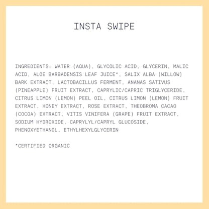 Kinship Insta Swipe Lemon Honey AHA Exfoliating Pads 45pcs