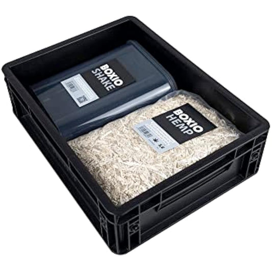 BOXIO Toilet UP: Booster Seat for Separating Toilet - Includes Hemp Litter and Practical Shaker - 15.7" x 11.8" x 4.7"