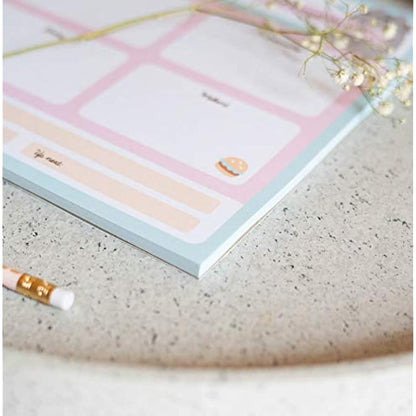 Grupo Erik Weekly Planner A4 - Pusheen Cat Stationery | Daily Planner Family, Desk Calendar, 54 Tear Off Pages Notepad | Pusheen Gifts, Pusheen Merchandise
