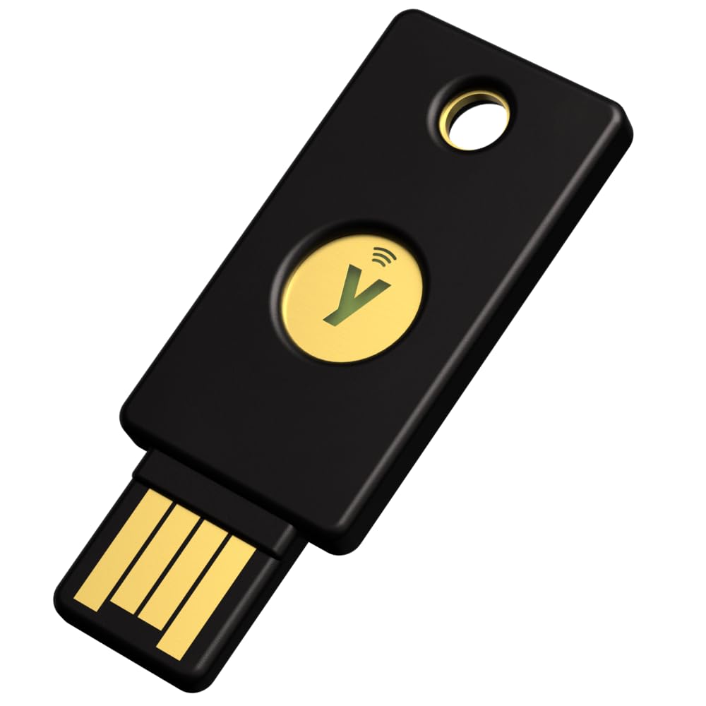 Yubico - Security Key NFC - Basic compatibility - Multi-factor authentication (MFA) security key and passkey, connect via USB-A or NFC, FIDO certified