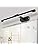 MantoLite LED Dimmable Picture Light Mirror Light for Dressing Room Hallway Wall Lamp Living Room Lighting Fixtures Brushed Black Bedroom Sconce Reading Lights with Adjustable Lights Head (60CM 12W)
