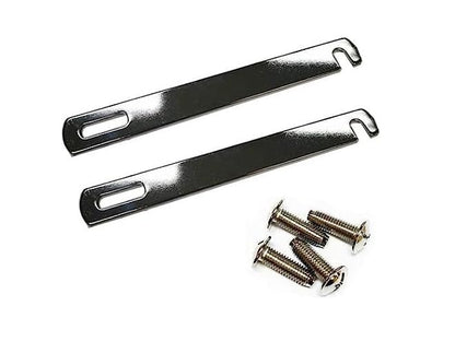 Just Accessories Divan Bed Base Link Bars with Adjustable Fittings, Silver, Joiner Plate with M8 Screws 98mm-200mm (2, 200mm)